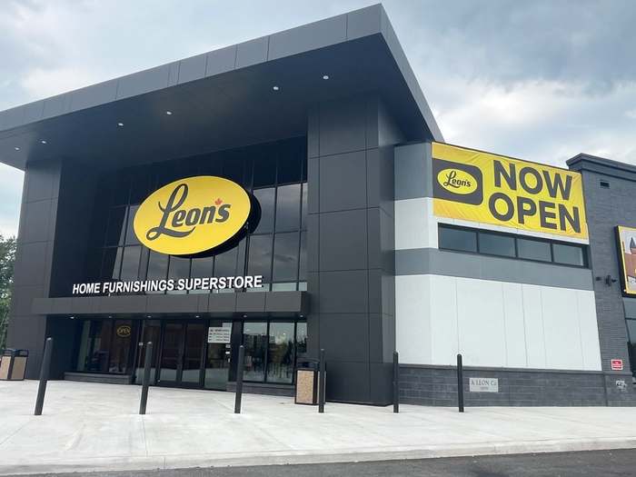 The newly opened Leon's Furniture superstore on Niagara Street